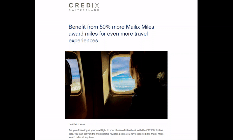CREDIX – Membership rewards redemption