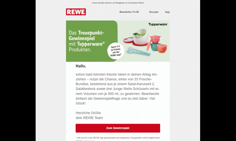 REWE – Interactive product panel