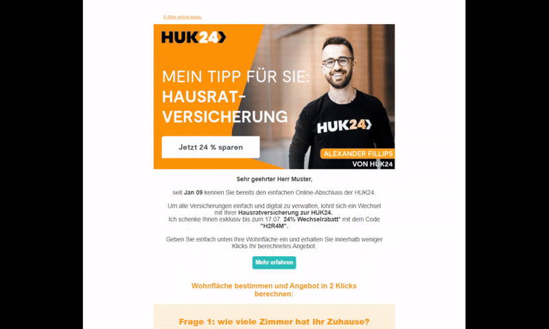 HUK24 – Home insurance calculator