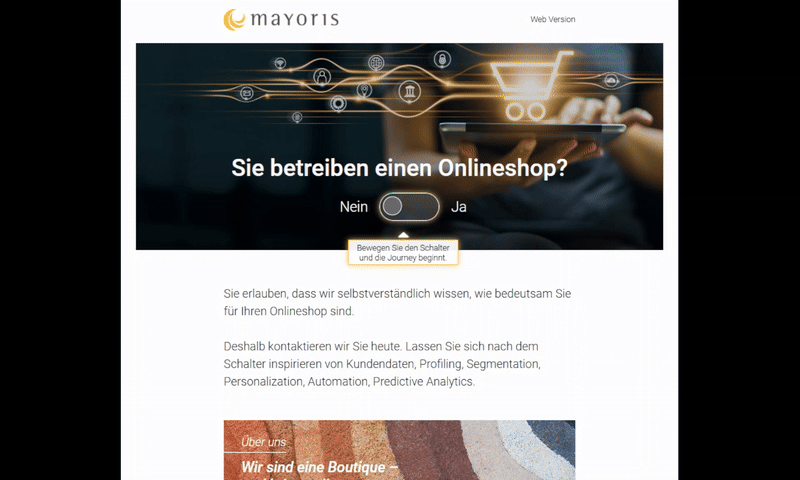 Mailix – Email content toggle